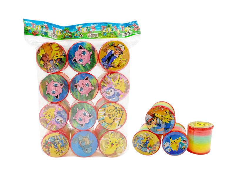 12PCS Pikachu Cover Rainbow Circle