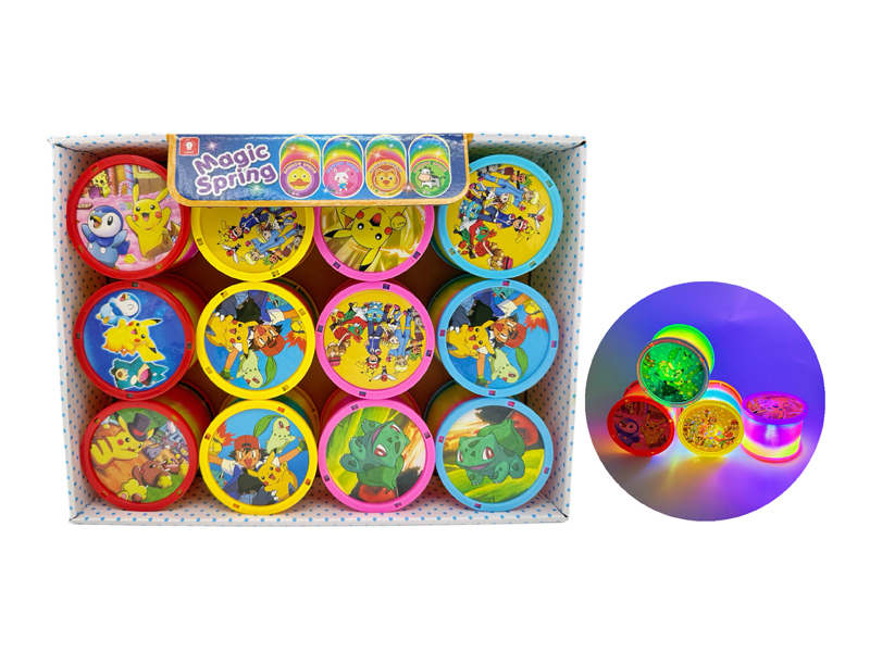 12PCS Pikachu Rainbow Circle With Light