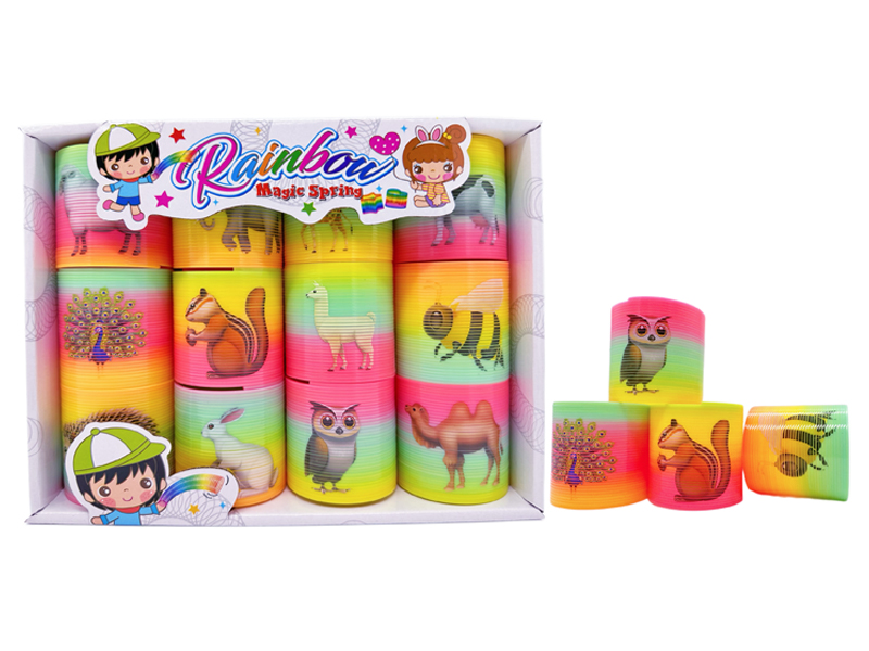 12PCS Animal World Rainbow Circle