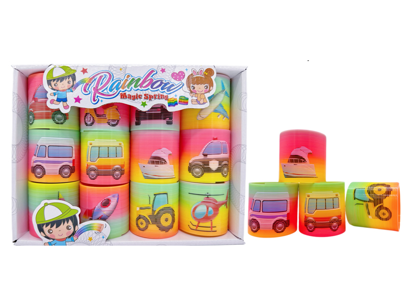 12PCS Traffic Transportation Rainbow Circle