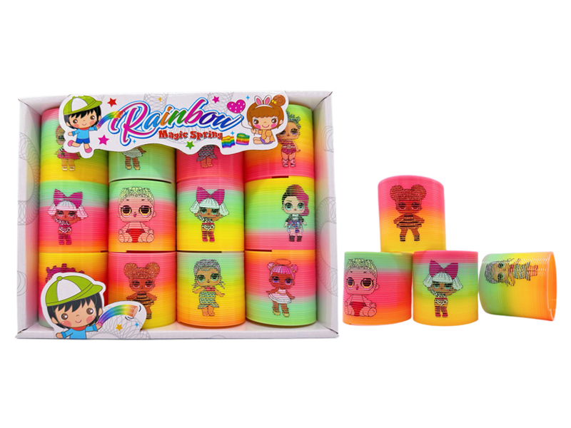 12PCS Small Surprise Doll Rainbow Circle