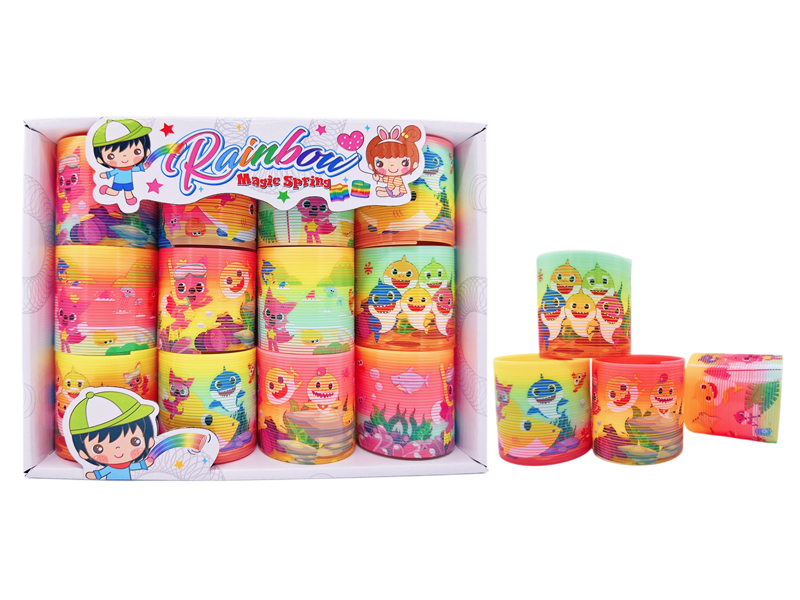 12PCS Baby Shark Rainbow Circle