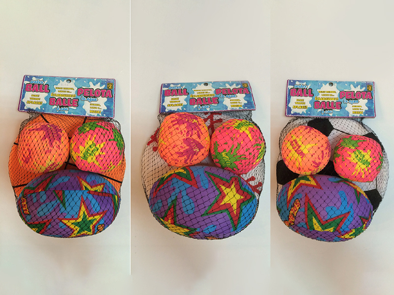 Water Cloth Sponge Frisbee + 7.5cm Water Cloth Balls 2pcs + Rugby Water Cloth Ball