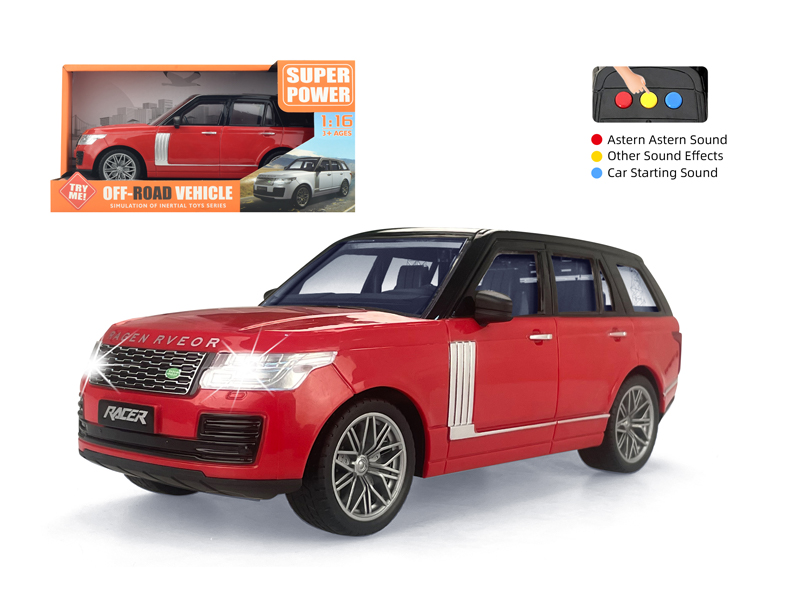 1:16 Friction Simulated Car Model With Sound And Light(Range Rover)