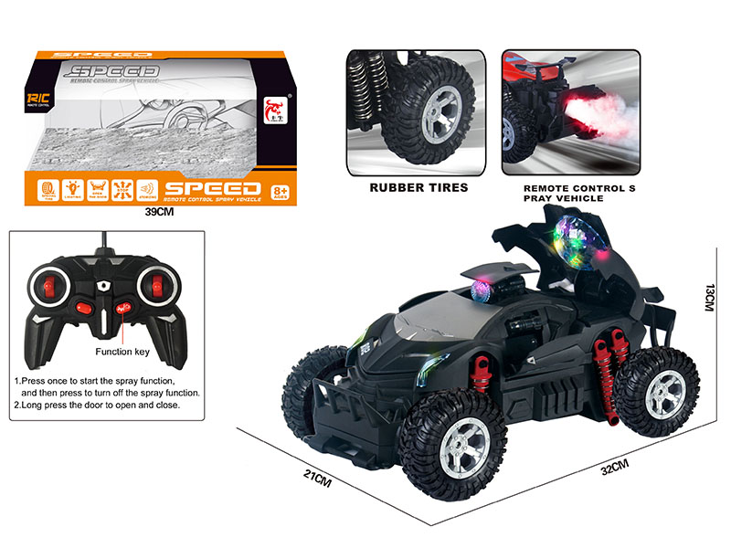 One Button Door Opening High-Speed Spray Remote Control Car