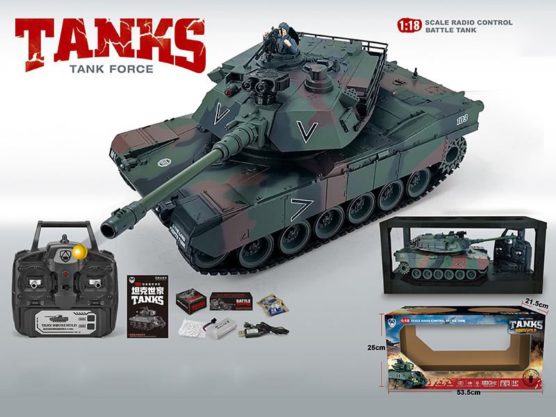 1:18 2.4G 20-Channel Remote Control Tank