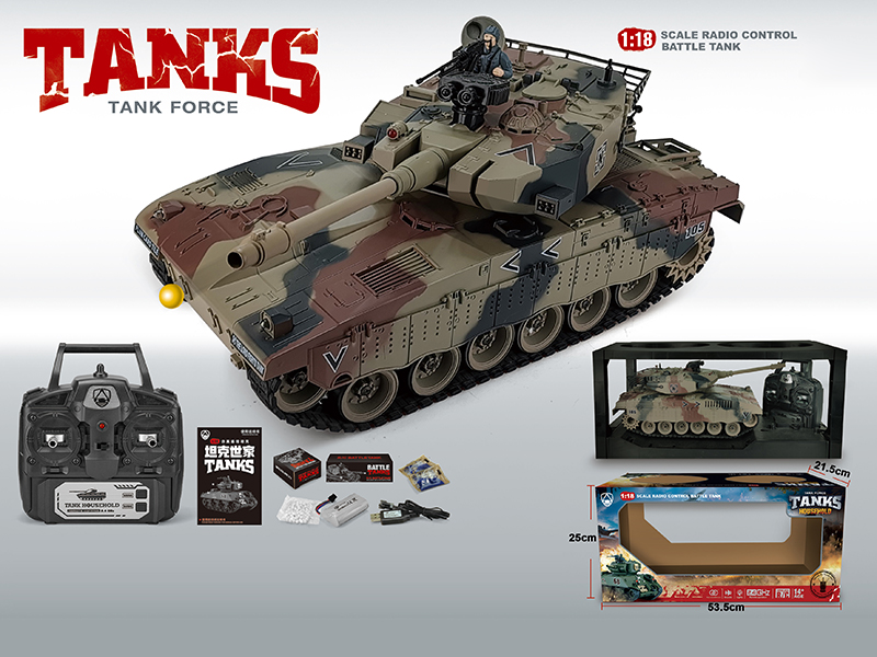 1:18 2.4G 20-Channel Remote Control Tank
