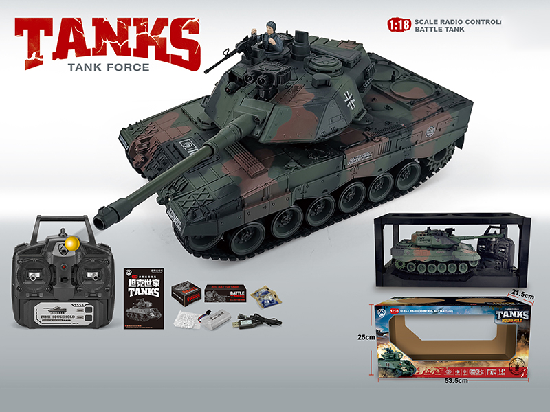 1:18 2.4G 20-Channel Remote Control Tank