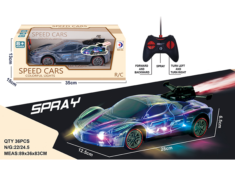 R/C 5Ch Spray Car With Light And Music