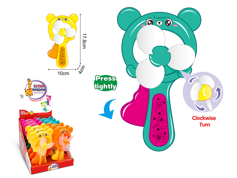 Bear Hand Pressure Fan 12pcs