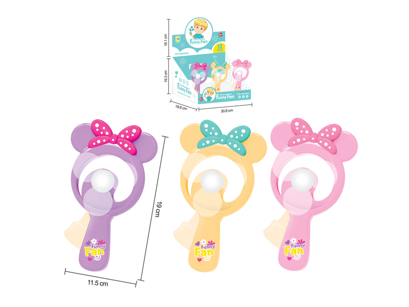 12Pcs Cartoon Mickey Fan
