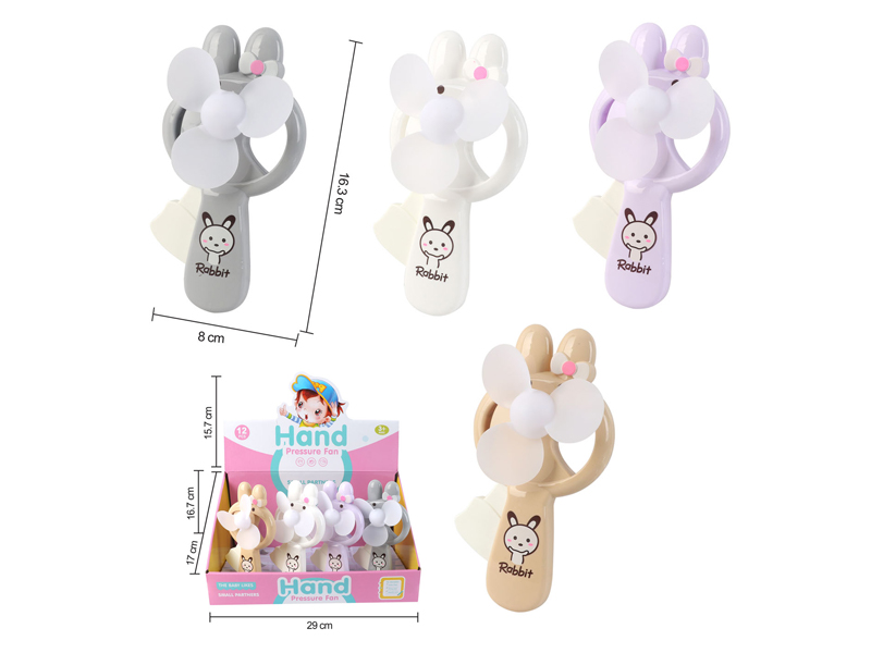 12Pcs Rabbit Fan