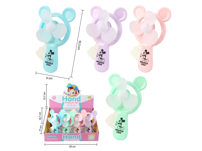 12Pcs Mickey Fan
