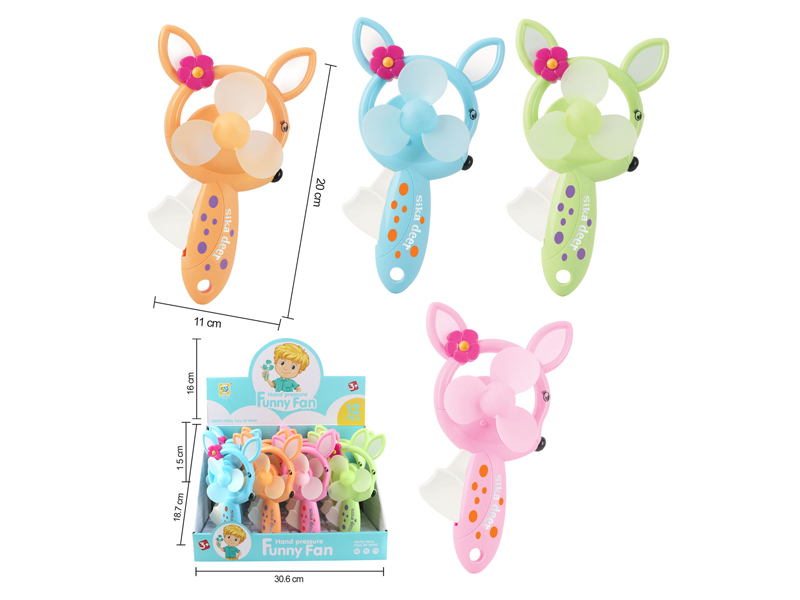 12Pcs Sika Deer Fan