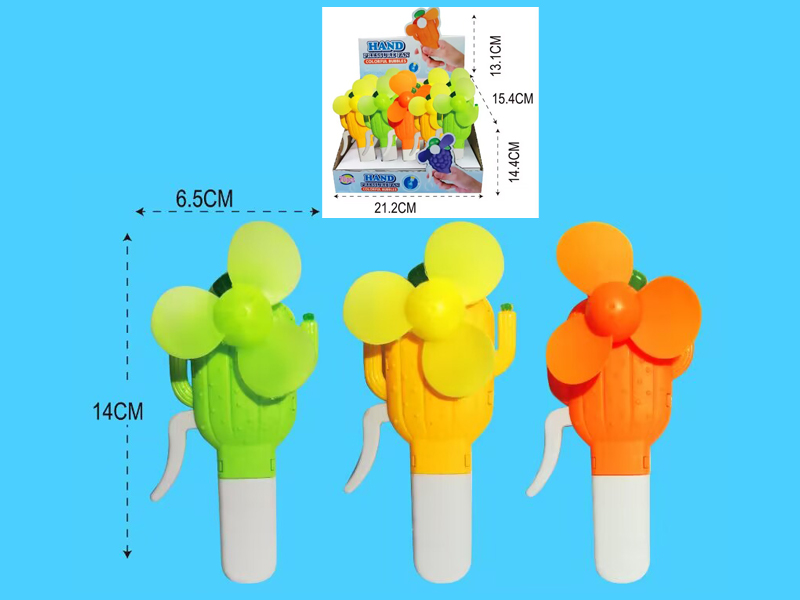 20PCS Cactus Hand Pressure Fan Toy