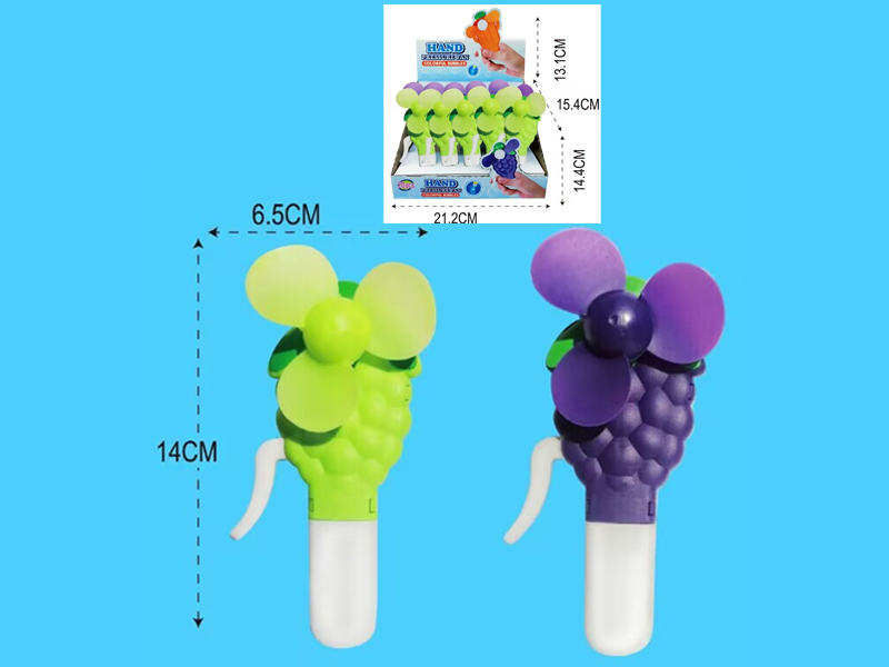 20PCS Grape Hand Pressure Fan Toy