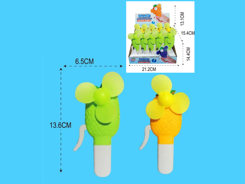 20PCS Pineapple Hand Pressure Fan Toy