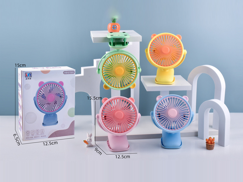 Bear Ear Clip Charging Fan