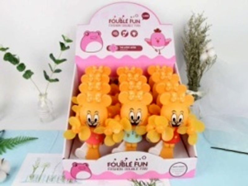 12PCS Cartoon Mouse Fan