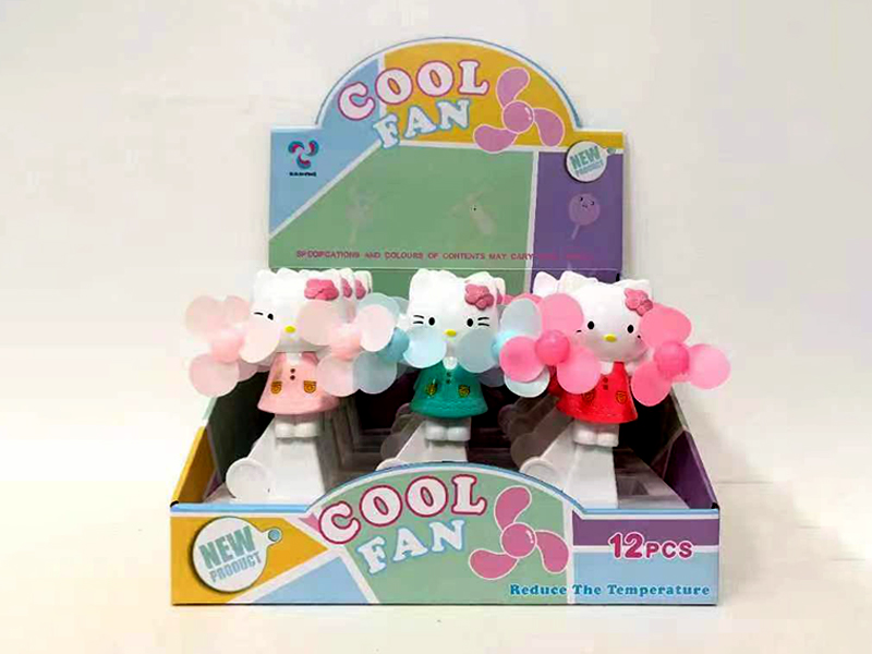 12PCS Kitty Cat Fan