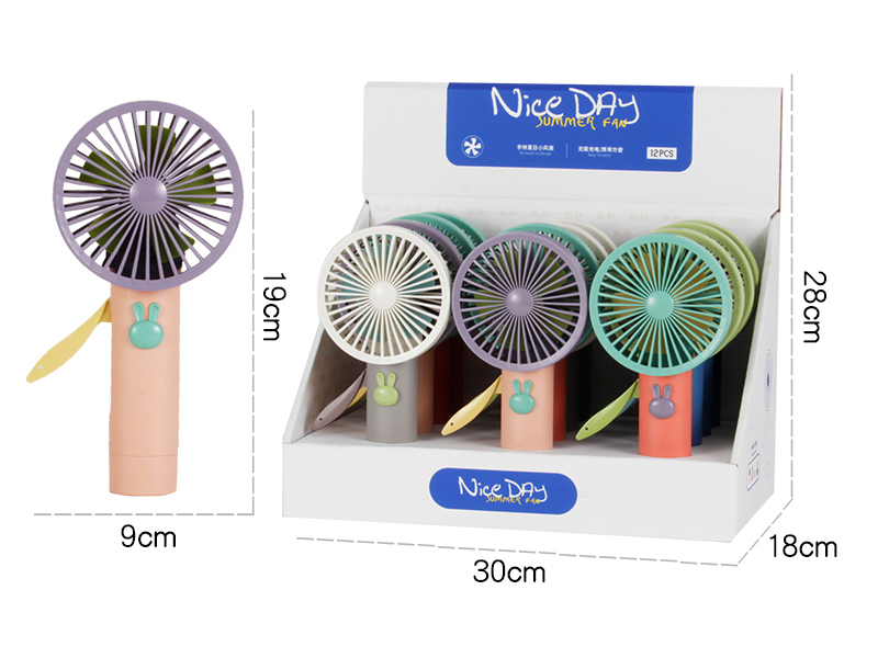 Cute Rabbit Handheld Fan 12PCS