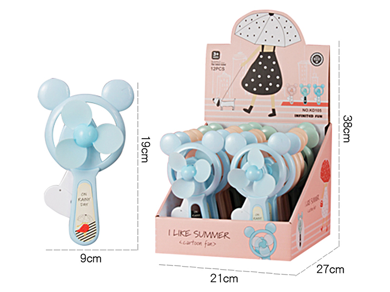 Mickey Hand Pressure Fan 12pcs