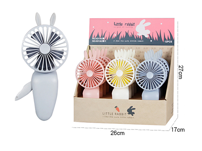 Rabbit Hand Pressure Fan 12pcs