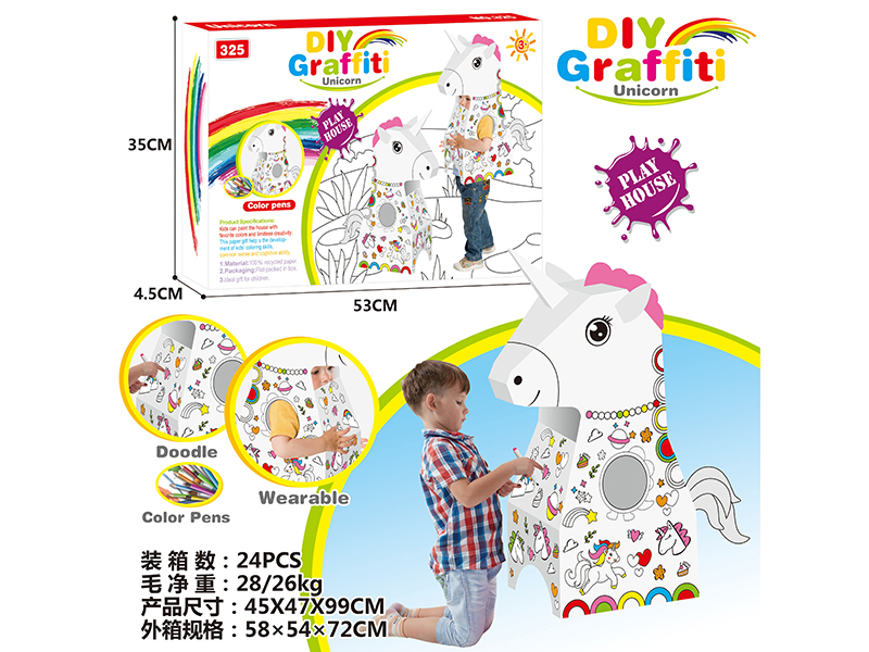 DIY Graffiti 3D Unicorn