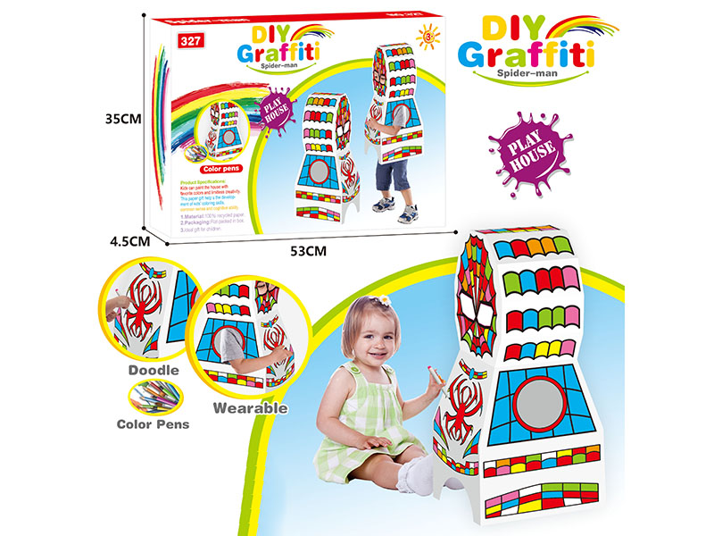 DIY Graffiti 3D Spider-Man