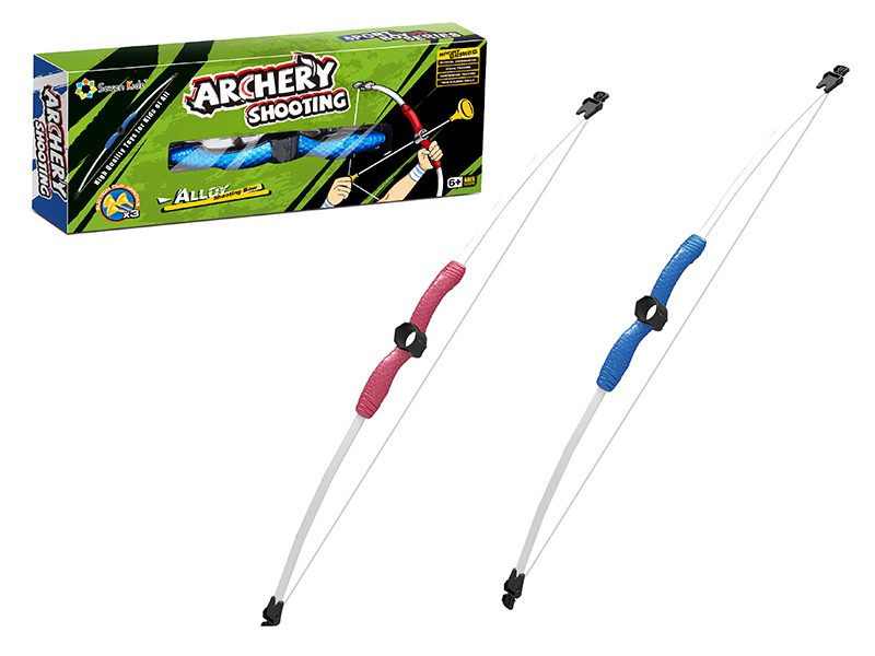 DIY Assembly Bow And Arrow Set(Red/Blue)