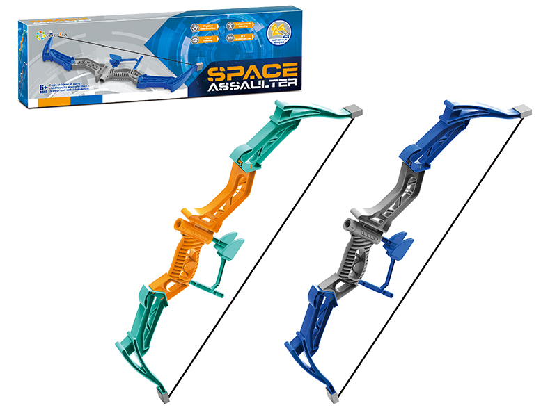 DIY Assembly Bow And Arrow Set(Orange/Blue)