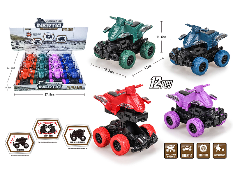 Friction Crash Bounce Off-Road Motorcycle(12pcs)