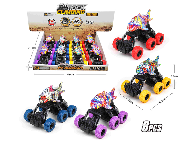 Friction Six Wheel Climbing Car(8pcs)