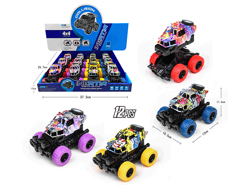 Friction Crash Cross Country Car(12pcs)