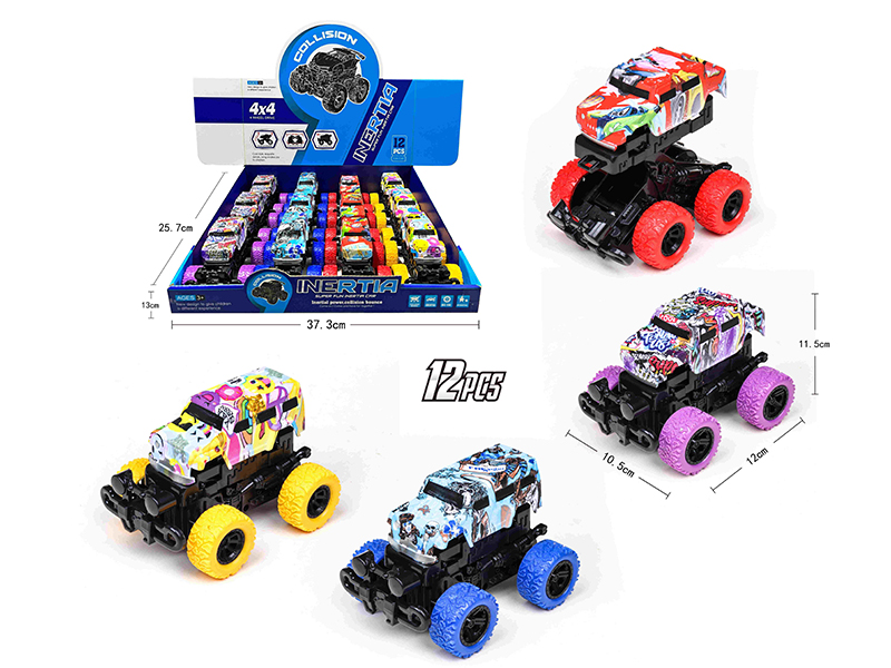 Friction Crash Deformation Cross Country Car(12pcs)
