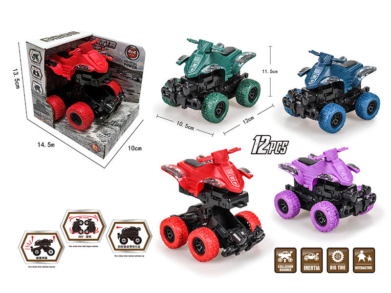 Friction Crash Bounce Deformation Motorcycle