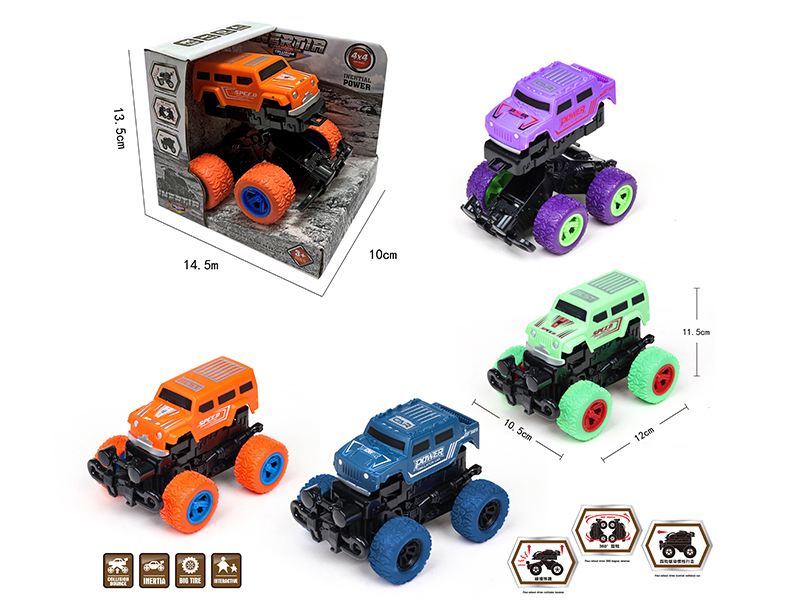 Friction Crash Deformation Wrangler Off-Road Vehicle