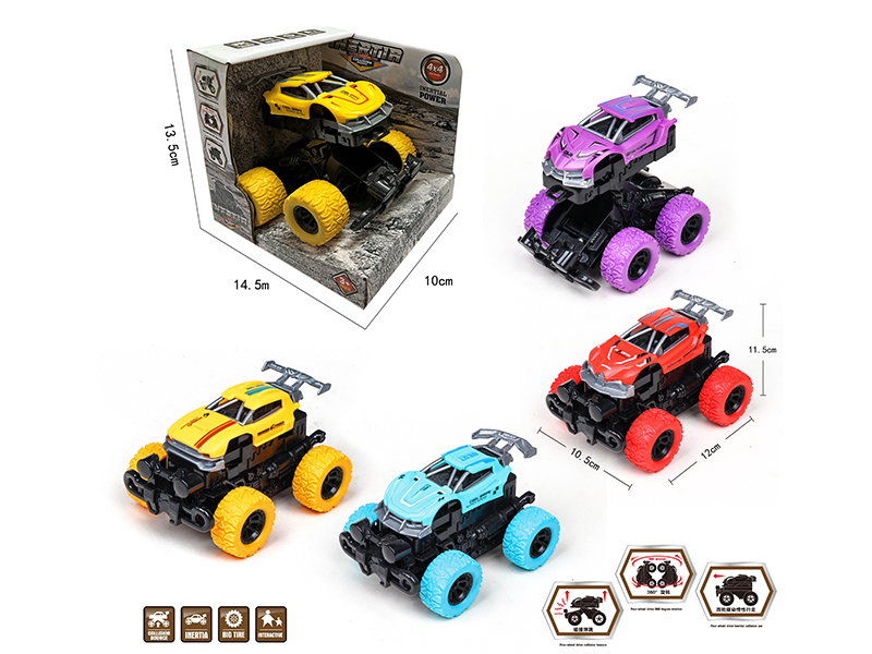 Friction Crash Deformation Off-Road Vehicle