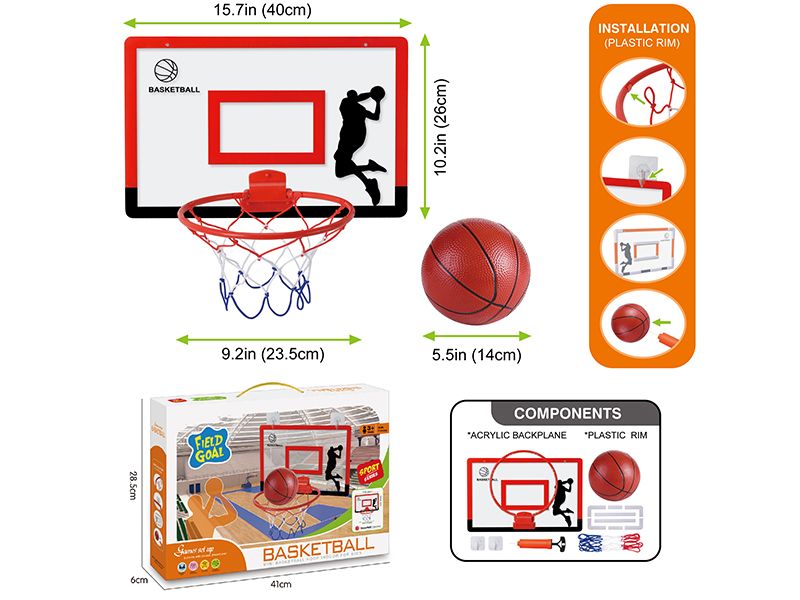 Simulated Basketball Board(Plastic Hoop)