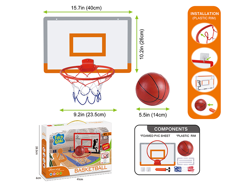 Simulated Basketball Board(Plastic Hoop)