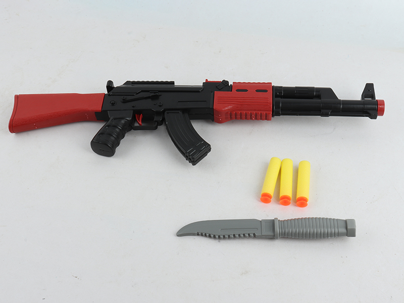 AK Soft Bullet Gun With Knife