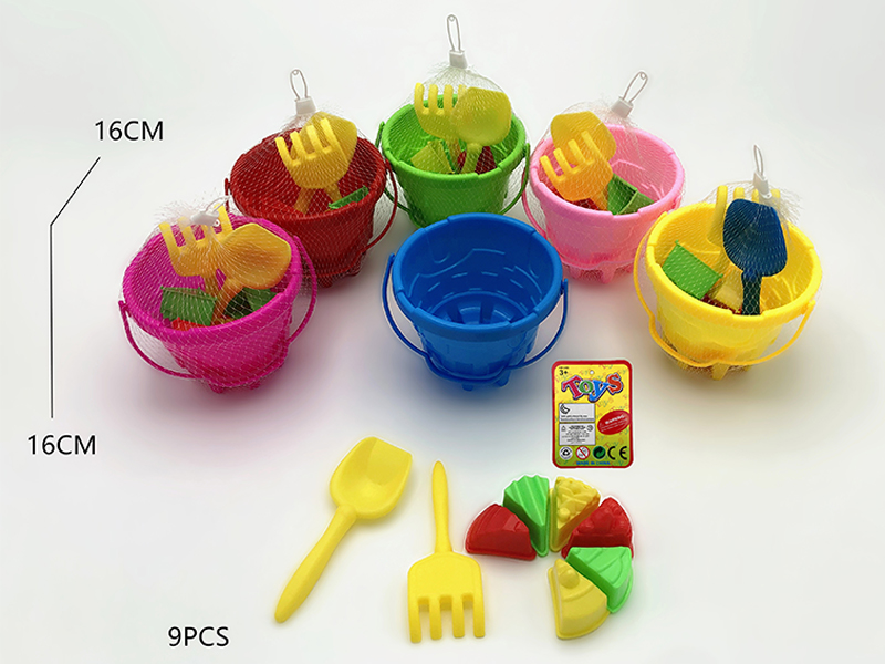 9PCS Beach Castle Bucket