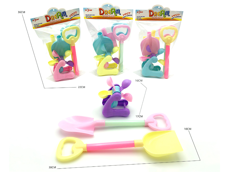 3PCS Beach Snail Windmill