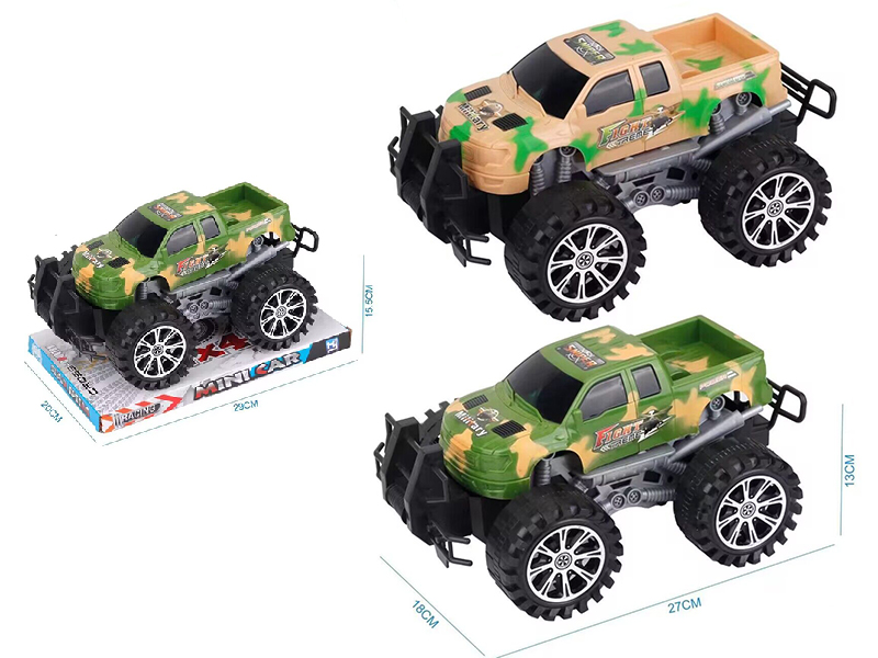 Friction Off-Road Land Rover Pickup Military Truck