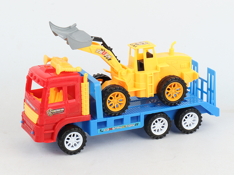 Friction Engineering Trailer With Bulldozer