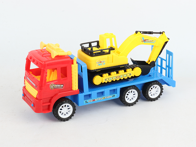 Friction Engineering Trailer With Excavator