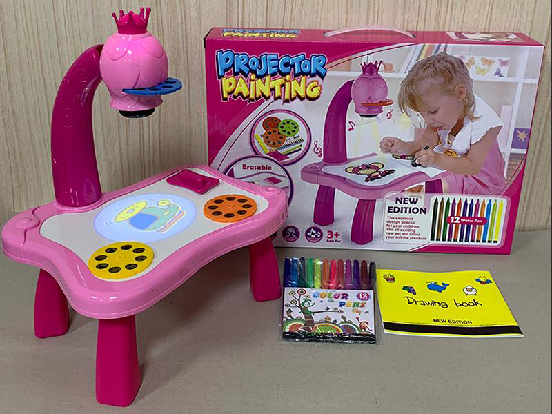 Pink Projection Painting Table