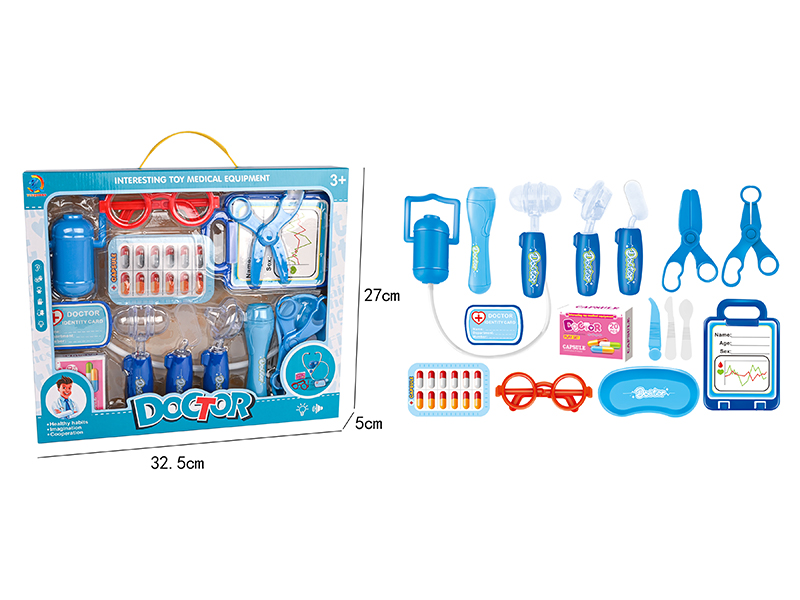 16PCS Boy Doctor Toy