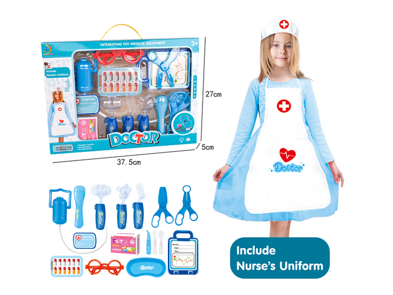 18PCS Boy Doctor Toy with Nurse Apron