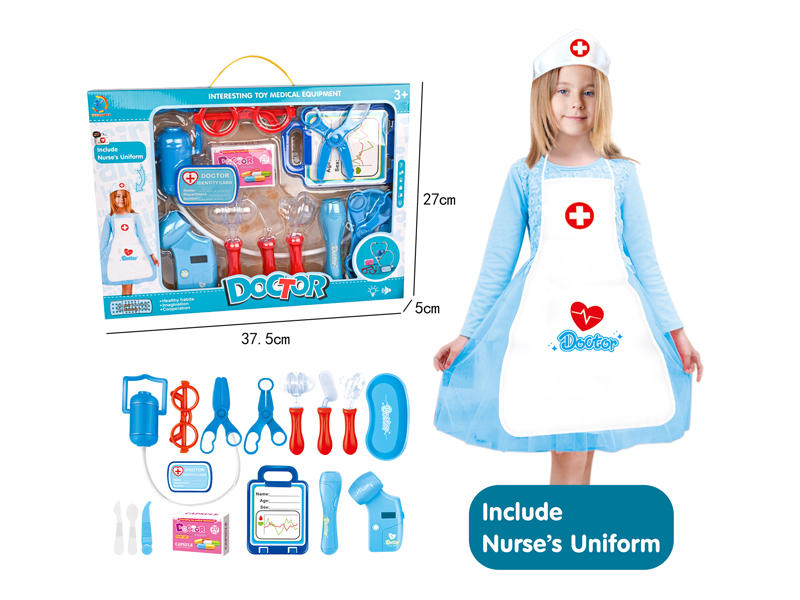 18PCS Boy Doctor Toy with Nurse Apron